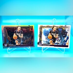 🔥Devin Carter Lot! 🔥Silver Foil Refractor + Topps Holiday Rookie! 😮